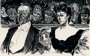 På teatern, c1876-1898, 1898 av Charles Dana Gibson