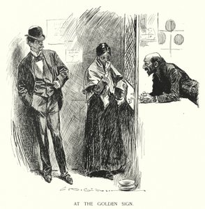 Vid det gyllene tecknet (litho) av Charles Dana Gibson