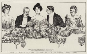 Från en änka och hennes vänner av Charles Dana Gibson