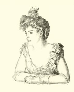 Illustration för The Social Ladder av Charles Dana Gibson