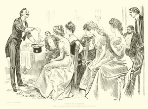 Illustration för The Social Ladder av Charles Dana Gibson