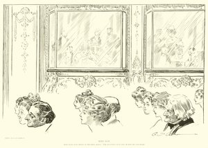 Illustration för The Social Ladder av Charles Dana Gibson