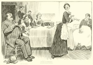 Illustration för The Social Ladder av Charles Dana Gibson