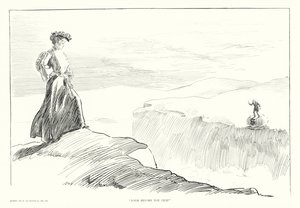 "Se dig för innan du hoppar" (lito) av Charles Dana Gibson
