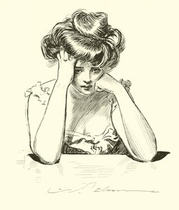 Hon bestämmer sig för att dö trots Dr Bottles av Charles Dana Gibson