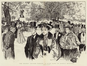 Säsongen, Church Parade i Hyde Park på söndagsmorgonen