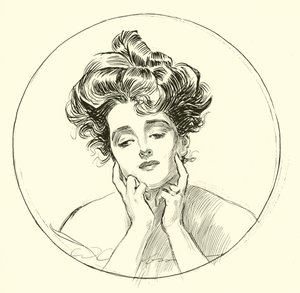 Den vackra änkan av Charles Dana Gibson