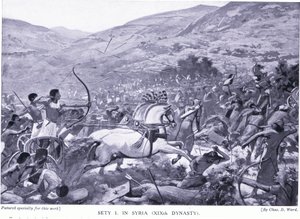 Sety I i Syrien (XIX:e dynastin), c.1920