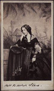 Porträtt av Harriet Beecher Stowe 1811-1896, ca 1860.