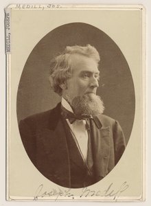 Porträtt av Joseph Medill, ca 1876 av Charles Delevan Mosher