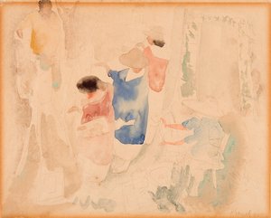 Konstnärer som skissar av Charles Demuth