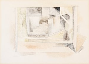 Bermuda, Stairway, 1917 (wc på papper) av Charles Demuth