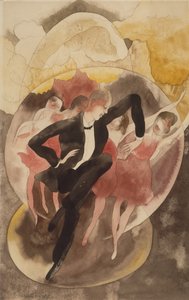 I Vaudeville (dansare med kör) av Charles Demuth