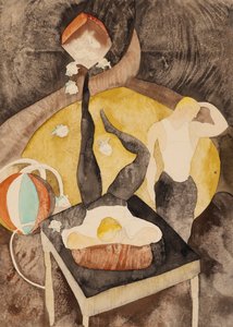 In Vaudeville: Two Acrobat-Jugglers av Charles Demuth