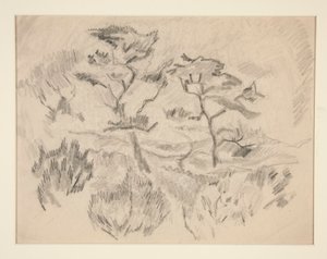 Landskap (Bermuda eller Provincetown?) av Charles Demuth