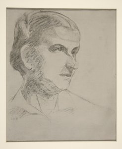 Porträtt av Augusta B. Demuth [konstnären av Charles Demuth