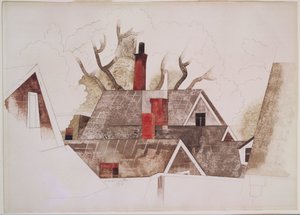 Röda skorstenar av Charles Demuth