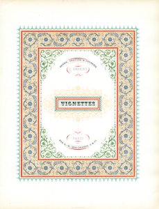 Magnifik titelsida för vinjetter (tryck)