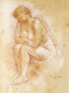 Sittande naken; Nue Assise