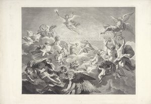 Phaeton som Apollo Målningarna av Charles le Brun och Eustache Le Sueur som finns i (...) president Lamberts hus (serietitel) av Charles Dupuis