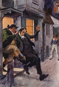 Illustration till The Pickwick Papers av Charles Dickens (färglitografi) av Charles Edmund (after) Brock