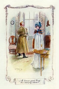 En berömd bra sak detta giftermål, 1907 (illustration) av Charles Edmund Brock