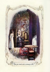 Kan du stå ut med en sådan ceremoni som denna, 1907 (illustration) av Charles Edmund Brock