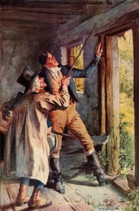Han pekade på en rostig järnklammer, 1928. av Charles Edmund Brock