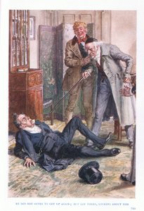 Han erbjöd sig inte att resa sig upp igen, utan låg där och såg sig omkring. av Charles Edmund Brock