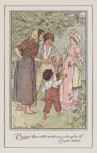Illustration för Emma av Jane Austen (färg litho) av Charles Edmund Brock