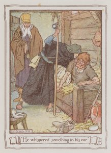 Illustration till Ivanhoe av Sir Walter Scott (färglitografi) av Charles Edmund Brock