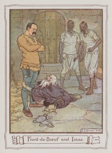 Illustration för Ivanhoe av Sir Walter Scott (litho i färg) av Charles Edmund Brock