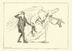 Illustration till The Essays of Elia av Charles Lamb (gravyr) av Charles Edmund Brock