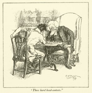 Illustration till The Essays of Elia av Charles Lamb (gravyr) av Charles Edmund Brock