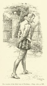 Illustration för Westward Ho! av Charles Kingsley (gravyr) av Charles Edmund Brock