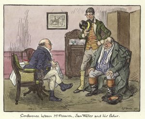 Illustration till Pickwick Papers av Charles Edmund Brock