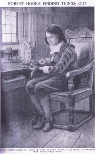 Robert Hooke tar reda på saker av Charles Edmund Brock