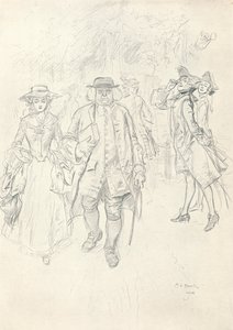 Running The Gauntlet - Stage II, c1920 av Charles Edmund Brock