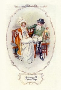 Sitter fortfarande med kapten Tilney, 1907 (illustration) av Charles Edmund Brock