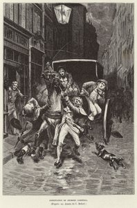 Arrestering av Georges Cadoudal. Arrestering av Georges Cadoudal, bretonsk rojalistupprorsman, Paris
