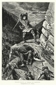Roland Frappa Au Perron De Sardoine (gravyr) av Charles Edouard Delort