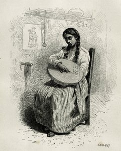 Broderskan, i Salento, regionen Quindio (Colombia), gravyr av Ch.Delort, för att illustrera berättelsen om America Equinoxiale av E.Andre, uppdrag av den franska regeringen, publicerad i Tour du monde, under ledning av Edouard Charto. av Charles Edouard Delort
