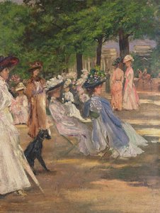 Figurer i Hyde Park (olja)