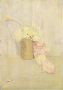 Rök och krysantemumblommor av Charles Edward Conder
