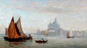 Kyrkan Santa Maria della Salute, Venedig, 1875