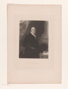 Porträtt av Alexander Baring Lord Ashburton (titel på objekt) av Charles Edward Wagstaff