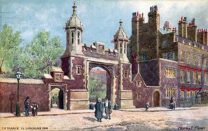 Entré, Lincolns Inn, London av Charles Edwin Flower