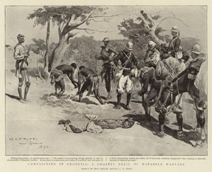 Kampanjer i Rhodesia, en hemsk relik från Matabele-krigföring