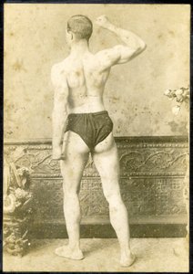 Porträtt av en stark man, ca 1890