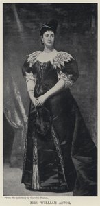 Mrs William Astor (litho) av Charles Emile Auguste Carolus-Duran
